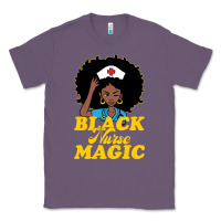 Lavender womens black history month nurse juneteenth medical afro african Classic Tee - linhVisuals