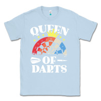 Dusty Blue darts shirts for women dart throwing league Classic Tee - linhVisuals