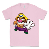 Bubblegum Pink super wario land Classic Tee - linhVisuals