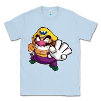 Dusty Blue super wario land Classic Tee - linhVisuals
