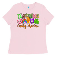Bubblegum Pink teaching lucky charms Ladies Tee - Artiststas