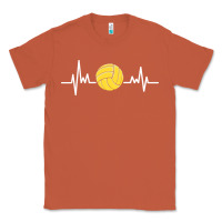 Copper water polo shirt women girls heartbeat game day mom team Classic Tee - linhVisuals