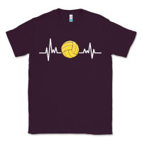 Plum water polo shirt women girls heartbeat game day mom team Classic Tee - linhVisuals