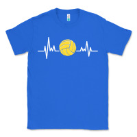 True Royal water polo shirt women girls heartbeat game day mom team Classic Tee - linhVisuals