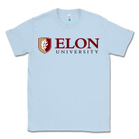 Dusty Blue Elon University Classic Tee - linhVisuals