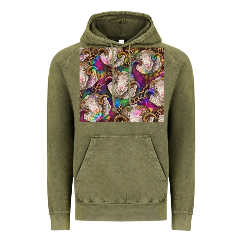 Merino Ram Tie Dye Tumbler Vintage Hoodie by BarkalooDesign | Teevron