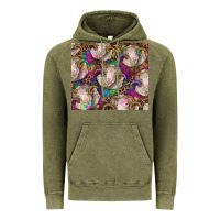Vintage Olive merino ram tie dye tumbler Vintage Hoodie - BarkalooDesign