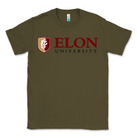 Army Green Elon University Classic Tee - linhVisuals