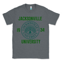 Charcoal Heather jacksonville university Classic Tee - linhVisuals