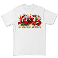 White Jesus The Reason For The Season Premium Tee - CowhideDigitalArt