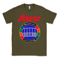 Army Green sixers spectrum Classic Tee - linhVisuals