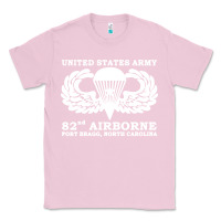 Bubblegum Pink army 82nd airborne Classic Tee - linhVisuals