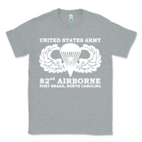 Heather Grey army 82nd airborne Classic Tee - linhVisuals