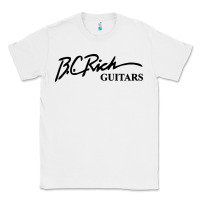 White bc rich guitar Classic Tee - linhVisuals