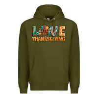 Army Green love thanksgiving western turkey Premium Hoodie - BarkalooDesign