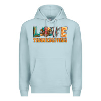 Blue Mist love thanksgiving western turkey Premium Hoodie - BarkalooDesign