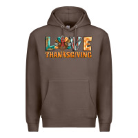 Coffee love thanksgiving western turkey Premium Hoodie - BarkalooDesign