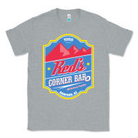 Heather Grey red's corner bar, from midnight run Classic Tee - linhVisuals
