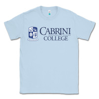 Dusty Blue cabrini college verticle Classic Tee - linhVisuals