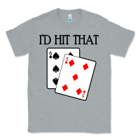 Heather Grey blackjack product Classic Tee - linhVisuals
