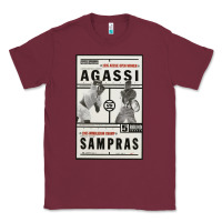 Burgundy #pete sampras Classic Tee - linhVisuals