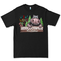Black IWant Hippopota maps For Christmas Premium Tee - CowhideDigitalArt