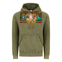 Vintage Olive merino ram license plate Vintage Hoodie - BarkalooDesign