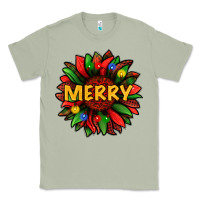 Matcha merry christmas with light sunflower bbs Classic Tee - BundleAndBundleShop