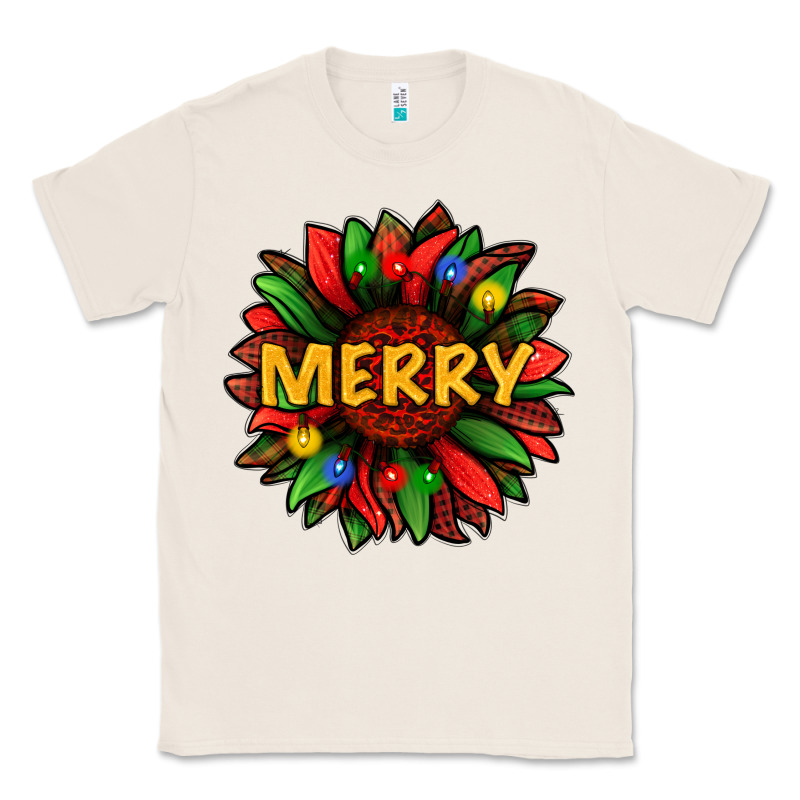 Merry Christmas With Light Sunflower Bbs Classic Tee by BundleAndBundleShop | Teevron