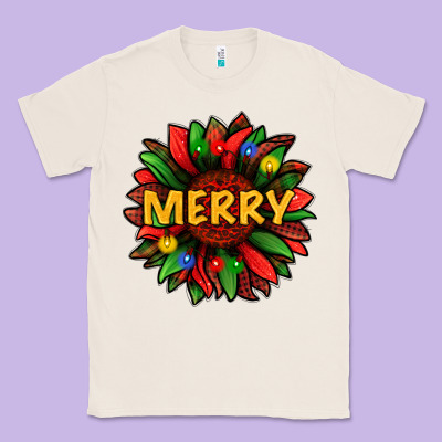 Merry Christmas With Light Sunflower Bbs Classic Tee Designed By Bundleandbundleshop