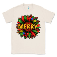 Natural merry christmas with light sunflower bbs Classic Tee - BundleAndBundleShop