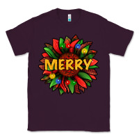 Plum merry christmas with light sunflower bbs Classic Tee - BundleAndBundleShop