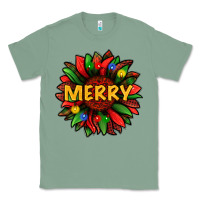 Sage merry christmas with light sunflower bbs Classic Tee - BundleAndBundleShop