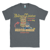 Charcoal Heather the burgermeister home of the meister burger Classic Tee - linhVisuals