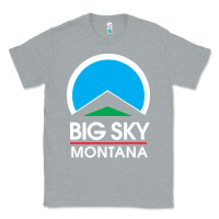 Heather Grey big sky montana Classic Tee - linhVisuals