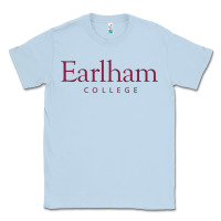 Dusty Blue earlham college wordmark vectorized Classic Tee - linhVisuals