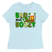 Baby Blue bad and boozy Ladies Tee - Artiststas