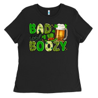 Black bad and boozy Ladies Tee - Artiststas
