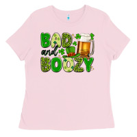 Bubblegum Pink bad and boozy Ladies Tee - Artiststas