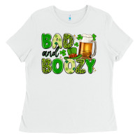 White bad and boozy Ladies Tee - Artiststas