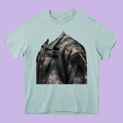 English Pointer Us Army Heavy Core Tee Designed By Ranaportraitstore