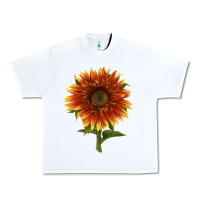 White The  Sunflower Urban Heavy Tee - LillyAllenDesigns