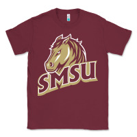 Burgundy SMSU athletics teams, Gear Classic Tee - linhVisuals