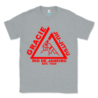 Heather Grey gracie jiu Classic Tee - linhVisuals