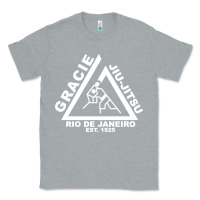 Heather Grey gracie jiu Classic Tee - linhVisuals