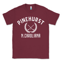 Burgundy pinehurst north carolina golf Classic Tee - linhVisuals