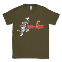 Army Green TOM AND JERRY LEGENDS Classic Tee - linhVisuals