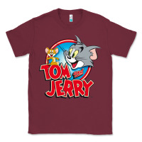 Burgundy TOM AND JERRY CLASSIC Classic Tee - linhVisuals
