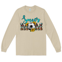 Mushroom western leopard cowhide sunflowers  glitter mom soccer Long Sleeve Tee - Artiststas