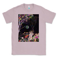 Lilac psychedelic t  shirt colorful night t  shirt Classic Tee - linhVisuals